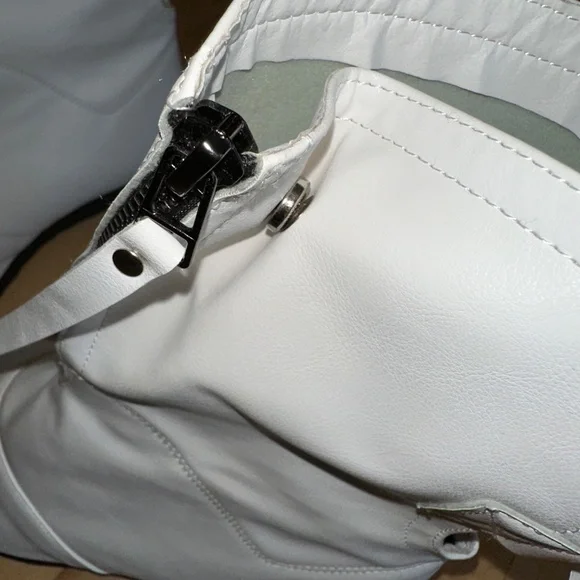 Tinstree White leather open toe ankle boot, 10, PG1465 - Picture 6 of 6